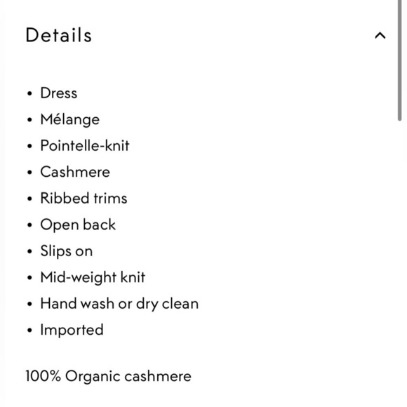 Le Kasha Open back pointelle-knit %100 organic cashmere dress. Size Large NWT - Picture 4 of 11